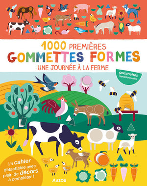 1000 premières gommettes formes - Une journée à la ferme