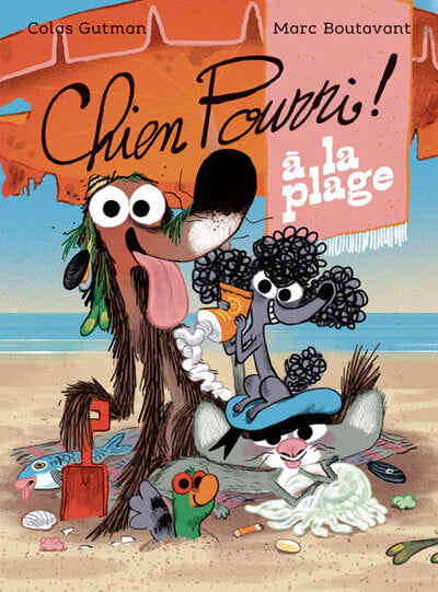 Chien Pourri à la plage